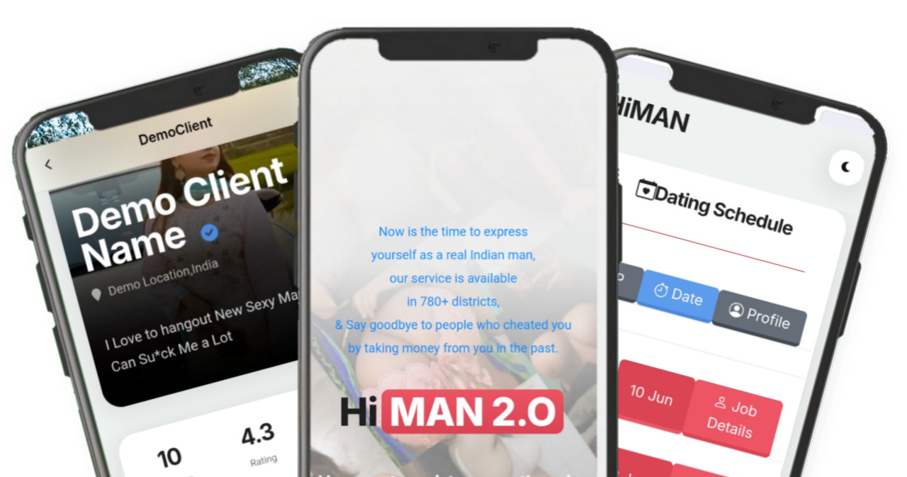 Call boy dashboard to hire client